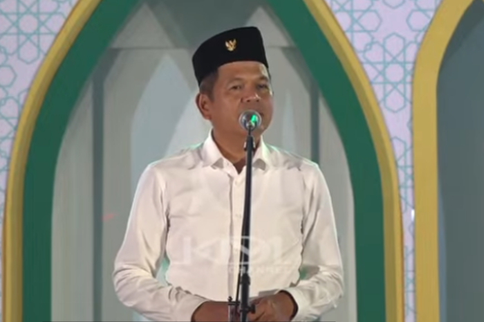 Gubernur Jawa Barat Dedi Mulyadi menyampaikan pidato dalam Musabaqah Tilawatil Qur
