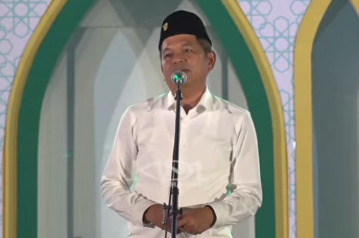 Gubernur Jawa Barat Dedi Mulyadi menyampaikan pidato dalam Musabaqah Tilawatil Qur