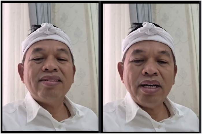 Gubernur Jawa Barat Dedi Mulyadi saat menyampaikan keterangan melalui media sosialnya.