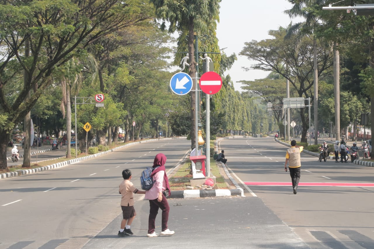 ILUSTRASI: Pemkab Bogor membuka opsi pelaksanaan Car Free Day (CFD) secara rutin setiap akhir pekan, salah satunya di Jalan Tegar Beriman, Cibinong.
