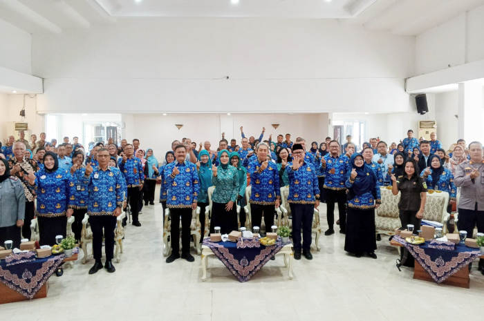 Verifikasi Lapangan Hybrid (VLH) Evaluasi Kabupaten/Kota Layak Anak di Ruang Rapat Sri Baduga Balai Kota Bogor, Selasa (17/6/2025).