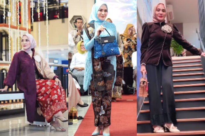 Penampilan Yanti Rachim, istri Wali Kota Bogor Dedie Rachim dalam berbagai kesempatan.