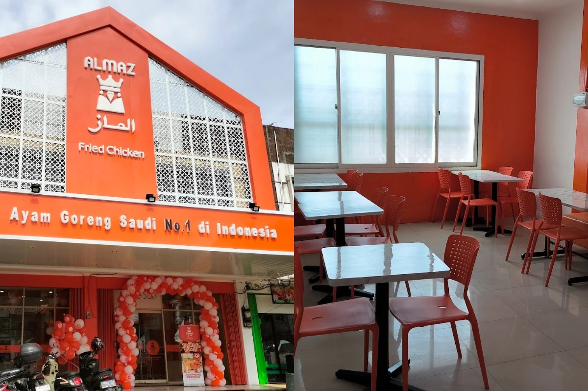 Almaz Fried Chicken tempatnya sangat nyaman.
