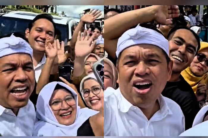 Gubernur Jawa Barat Dedi Mulyadi saat menemui masyarakat Cianjur, Jabar.