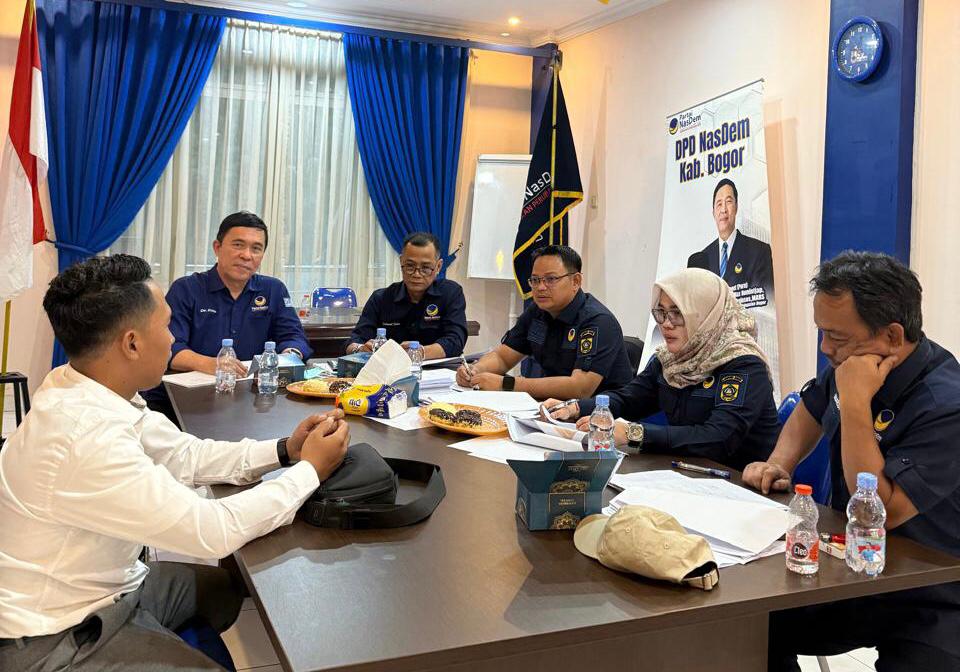 DPD NasDem Kabupaten Bogor, tengah fokus melakukan penataan struktur organisasi di tingkat kecamatan atau Dewan Pimpinan Cabang (DPC).