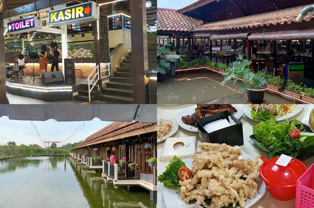 Restoran keluarga Saung Kuring Bogor di Jalan Soleh Iskandar.