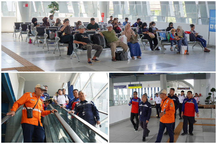 Jajaran BTP Kelas IA Bandung dan PT KAI Daop 1 Jakarta melaksanakan uji coba Skybridge Bogor Paledang.