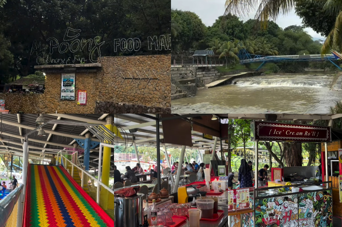 Food market Pasar Ah Poong di Sentul, Bogor.