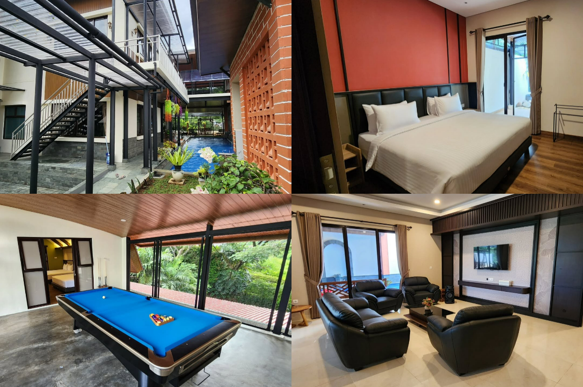 Liburan bareng keluarga seru di The Love Villa Vimala 2 - Pangrango, fasilitas super lengkap.