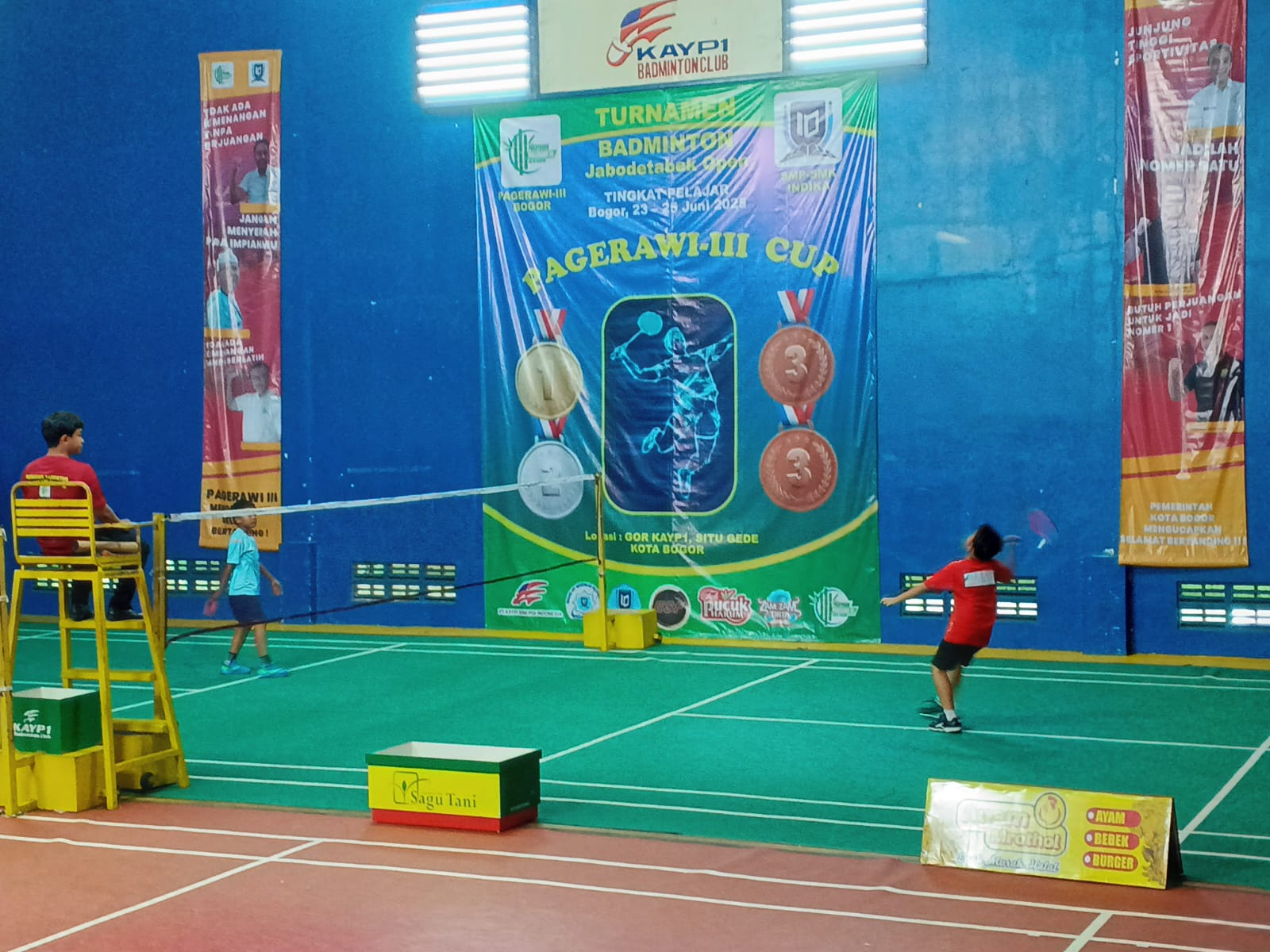 Turnamen badminton bertajuk Pagerawi III Cup Jabodetabek Open.