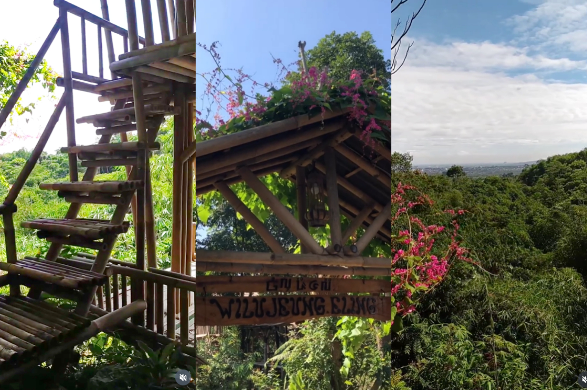 Liburan seru ke Saung Eling, pemandangannya cantik banget.