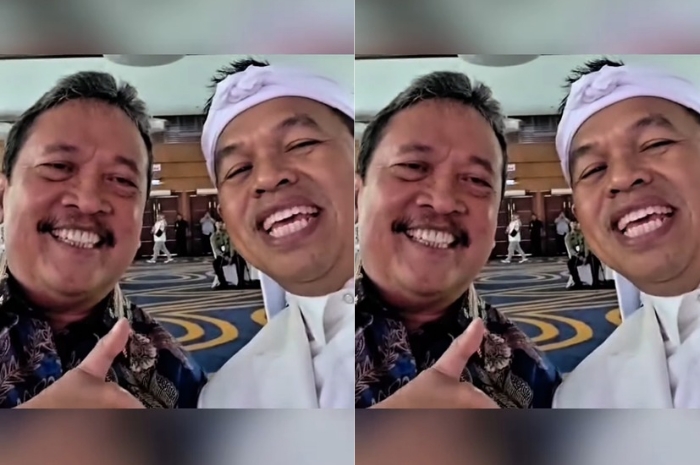 Gubernur Jawa Barat, Dedi Mulyadi, dan Menteri KKP, Sakti Wahyu Trenggono.