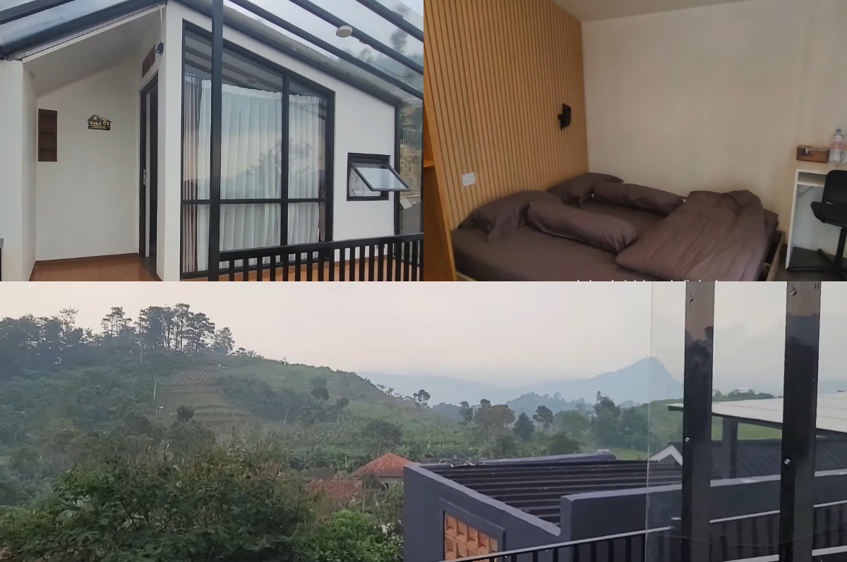 Kamar tipe Villa Embun di Luma Senja Villa.