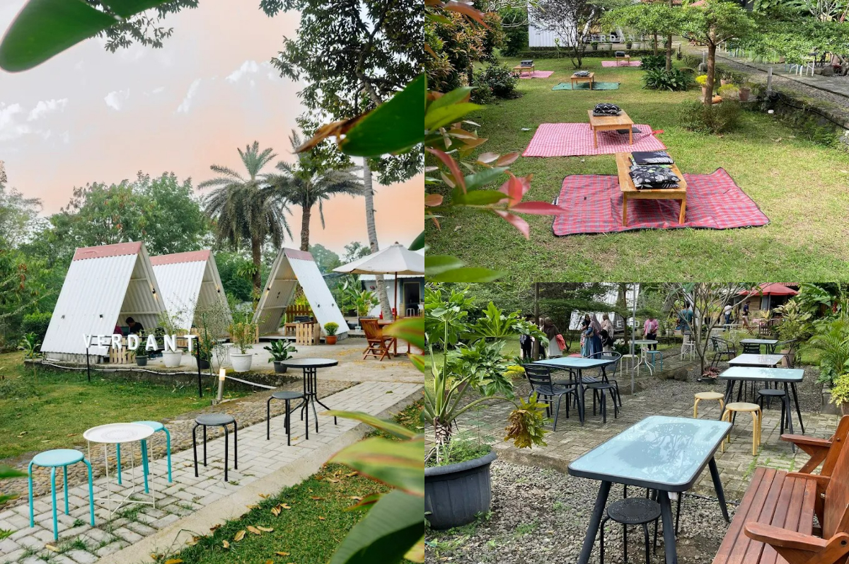 kafe asri tengah kota Verdant Coffee and Eatery, Bogor.
