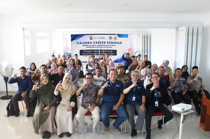 Suasana Caldera Career seminar yang diadakan dua lembga pendidikan di Kota Bogor.