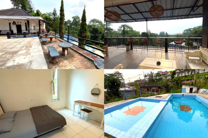 Penginapan luas paket lengkap di Villa Sky Valley.