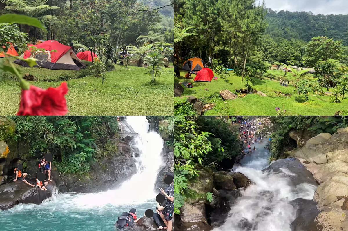 Camping seru di Curug Panjang Bogor.