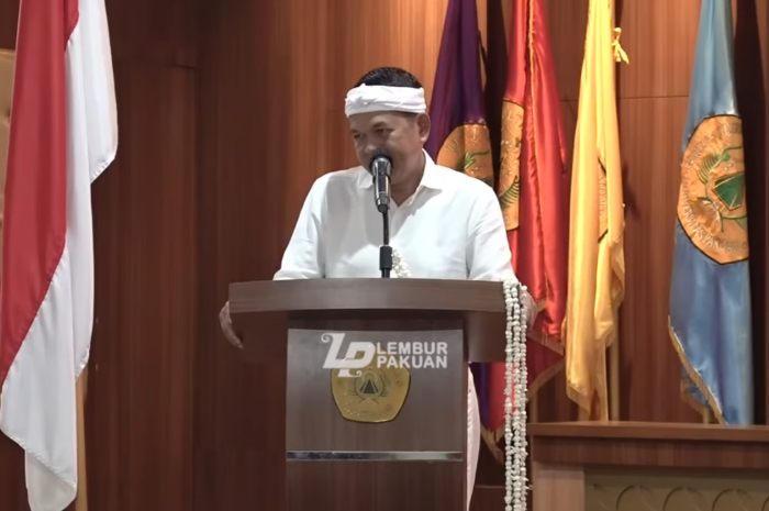 Gubernur Jawa Barat Dedi Mulyadi saat menghadiri acara di Universitas Pakuan Bogor.&nbsp;