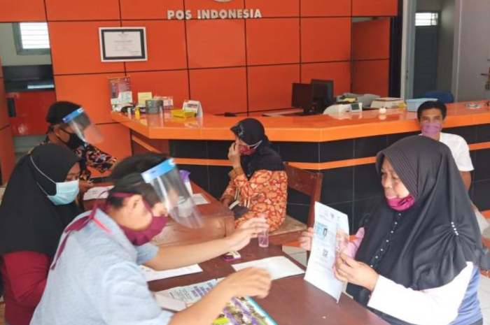 Penyaluran Bansos di Desa Sawahan Gunung Kidul.