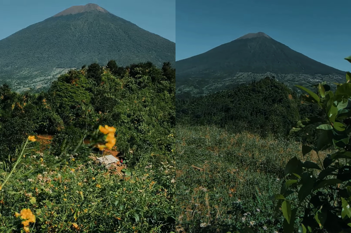 View cantik dari atas Gunung Kelir.