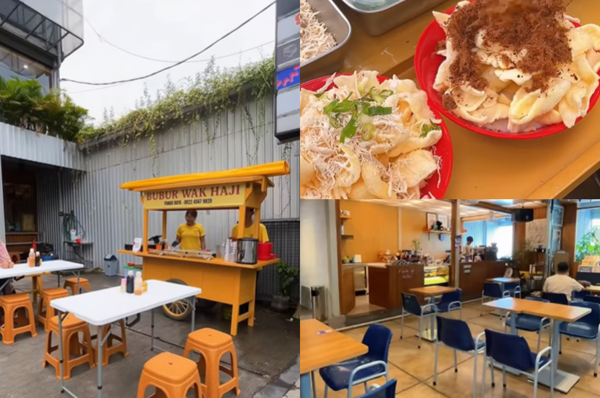Sarapan bubur vibes kafe di Bogor.