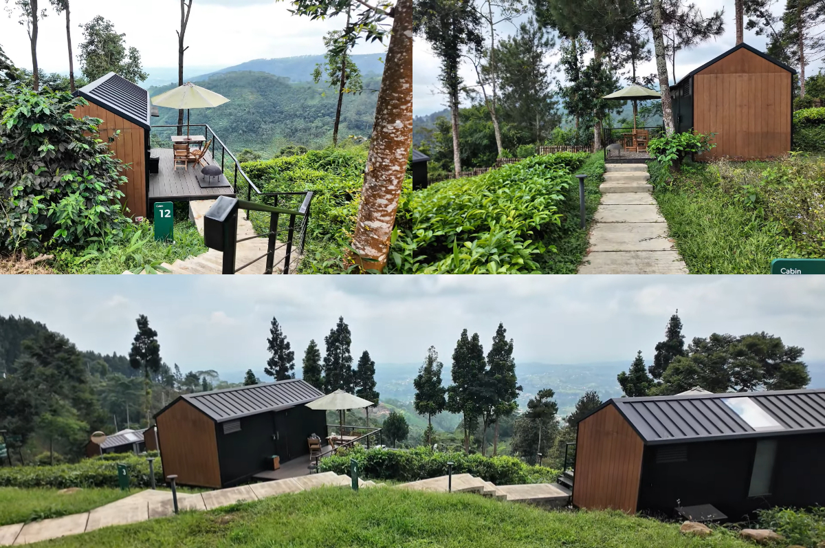 View menawan dari Bobocabin Dieng Pass.