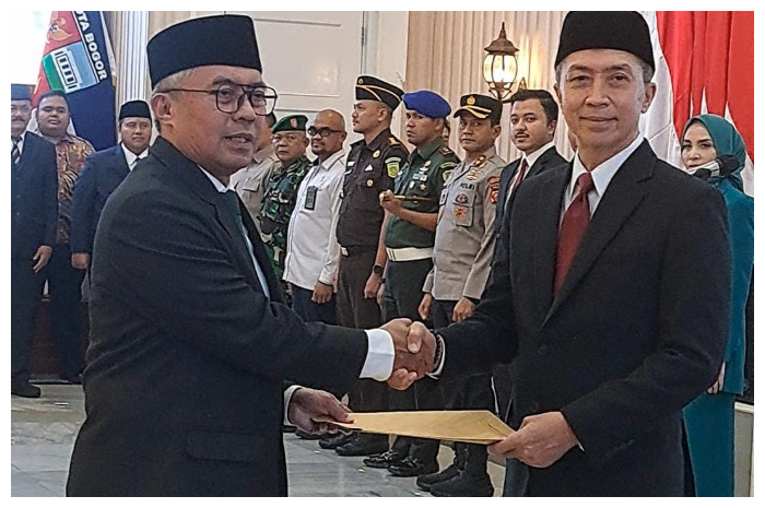 Denny Mulyadi, resmi dilantik sebagai Sekretaris Daerah (Sekda) Kota Bogor pada Senin 30 Juni 2025.