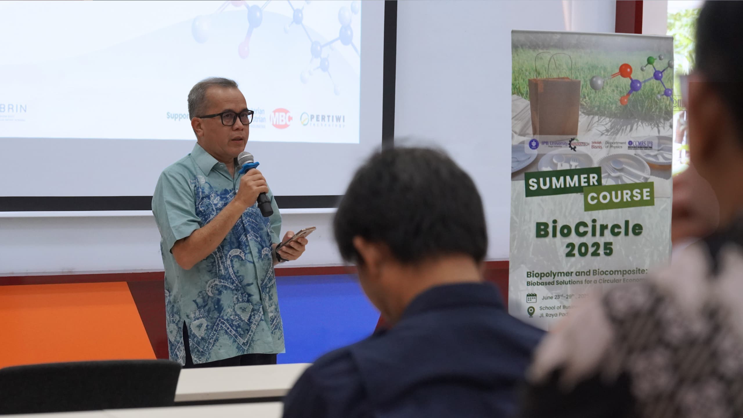 Rangkaian Biopolymer and Biocomposite Summer Course atau BioCircle 2025, Sabtu 28 Juni 2025.