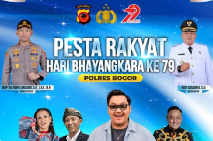 Polres Bogor akan menggelar Pesta Rakyat dalam rangka Hari Bhayangkara ke-79.