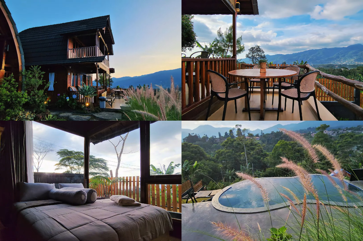 View cantik penginapan Saavilla Citeko.
