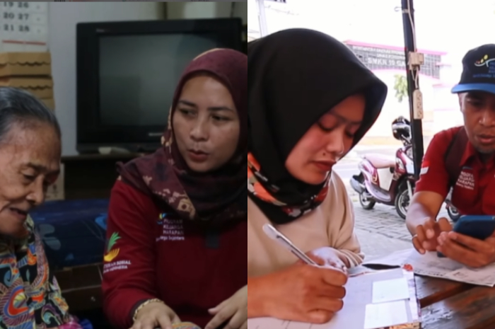 Ilustrasi penyaluran bantusan sosial (bansos).