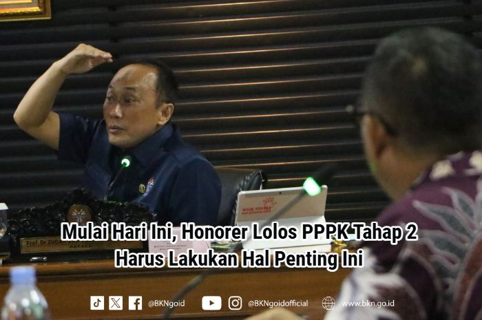 Kepala BKN Prof. Zudan saat menghadiri acara pengusulan Kenaikan Pangkat Luar Biasa (KPLB) periode 1 Juni 2025