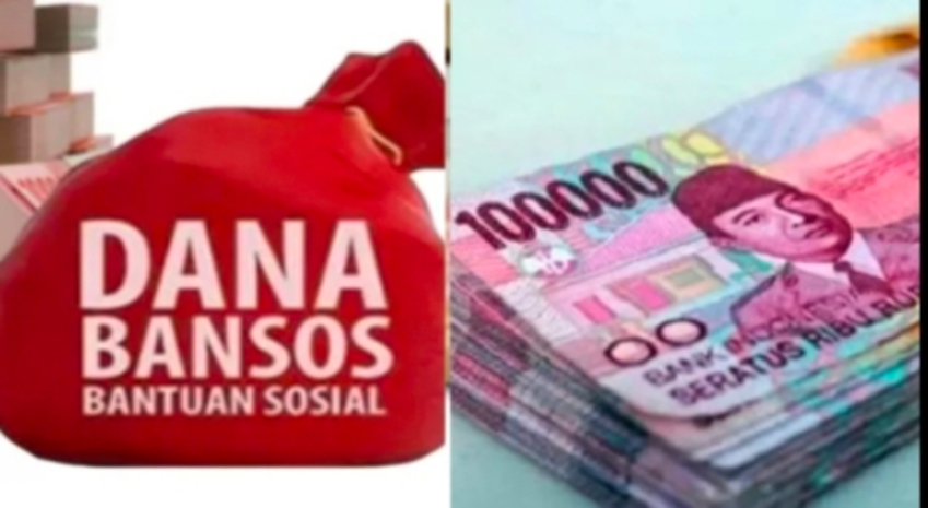 Ilustrasi uang pencairan bansos.