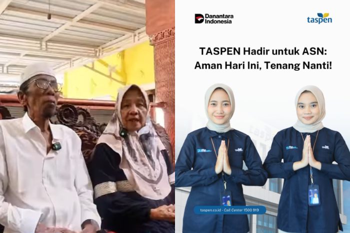 Pensiunan PNS (kiri) PT Taspen (kanan).