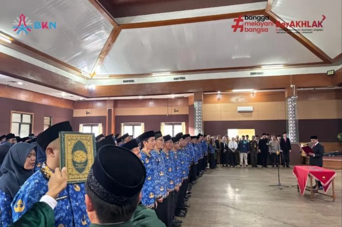 Pelantikan dan pengambilan sumpah PPPK di Kabupaten Sumedang, 1 Juli 2025