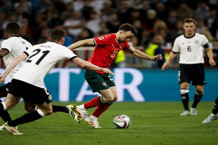 Momen Diogo Jota sebelum meninggal, dan berhasil menjuarai Piala Euro bersama Timnas Portugal.