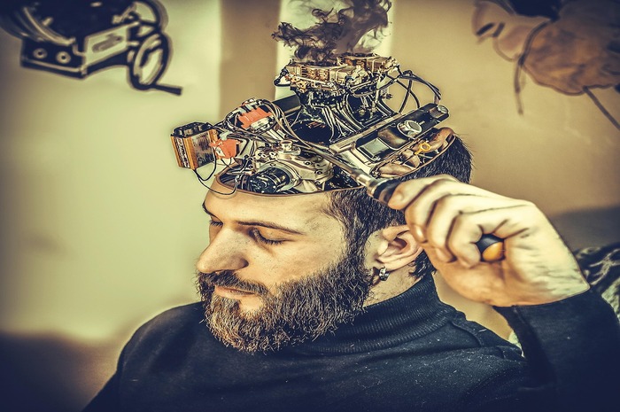 Ilustrasi brain rot.