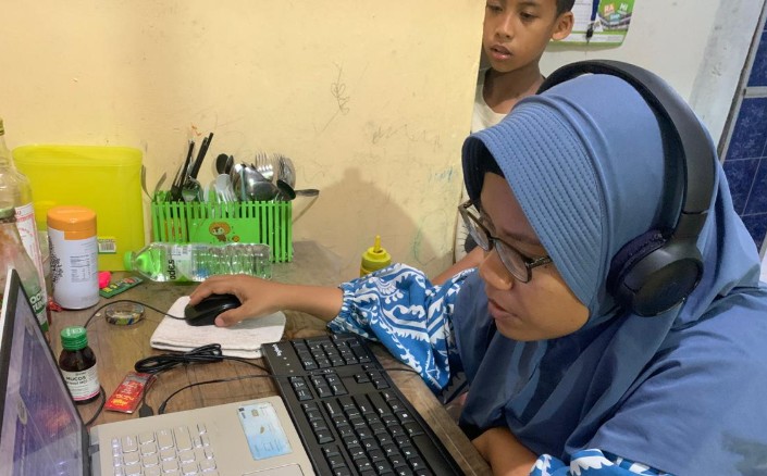 Salah satu konten kreator , Siti Dewi Yanti yang masih aktif menulis hingga 4 tahun Promedia