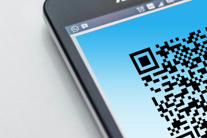 Ilustrasi kode QR.