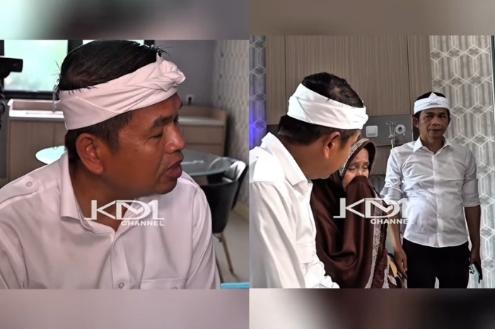 Gubernur Jawa Barat Dedi Mulyadi menjenguk anak yang menjadi korban tindakan tidak terpuji sang ayah.