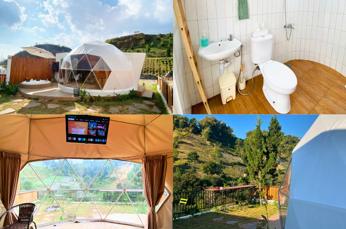Hanara Glamping memiliki sensasi udara sejuk yang cocok untuk menginap, baik sendiri maupun bersama keluarga
