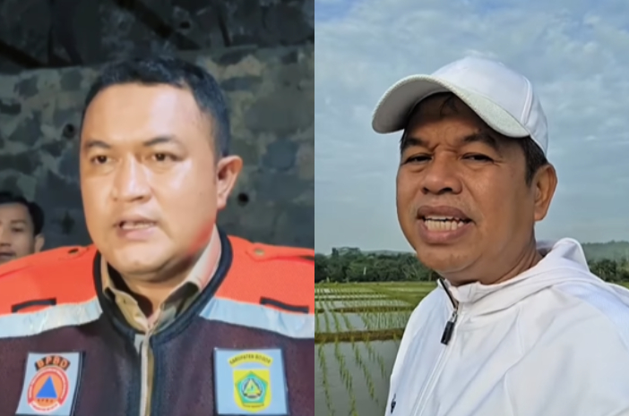 Bupati Bogor Rudy Susmanto dan Gubernur Jawa Barat Dedi Mulyadi pada kesempatan berbeda terkait penanganan banjir.
