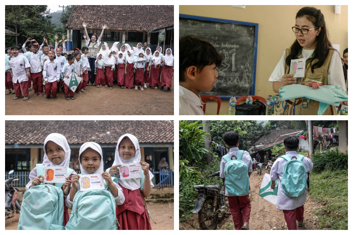 Musim liburan sekolah, Eiger Junior mengirim 2.000 tas sekolah ke berbagai lokasi di Indonesia.