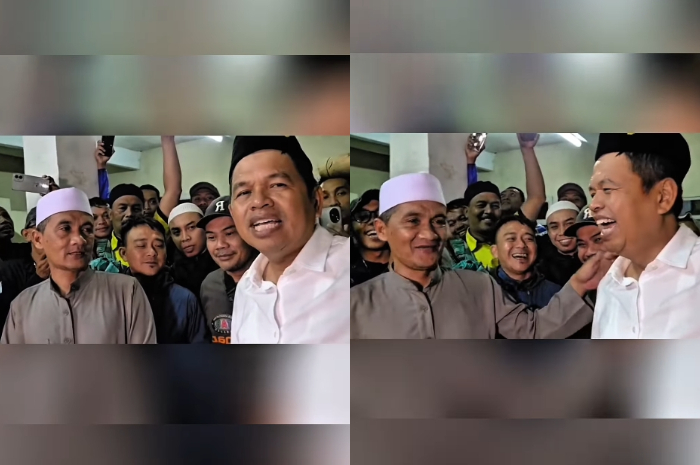 Gubernur Jawa Barat Dedi Mulyadi menyambangi Megamendung, Kabupaten Bogor pasca longsor.