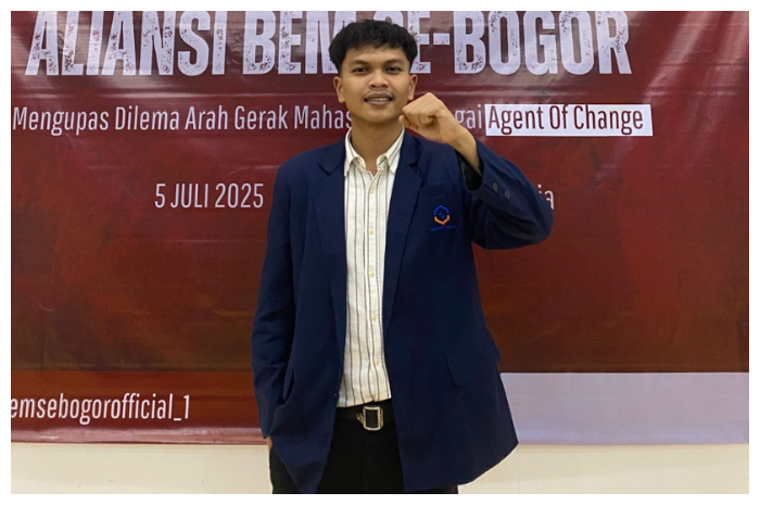 Presiden BEM Universitas Tazkia, Indra Mahfuzhi ditetapkan sebagai Koordinator Umum BEM Se-Bogor.