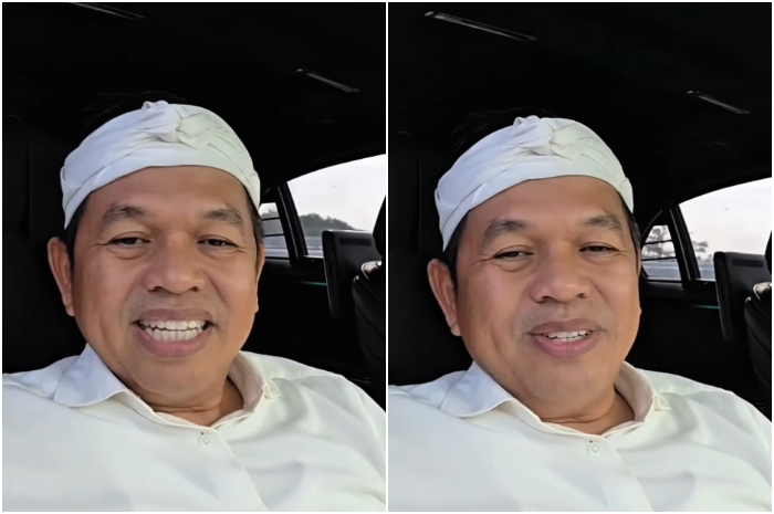 Gubernur Jawa Barat Dedi Mulyadi menyampaikan keterangan terkait penanganan infratruktur dan lingkungan di Jabar.