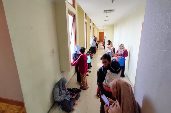 Suasana pendaftaran RSSG Kota Depok pada tahap pertama.