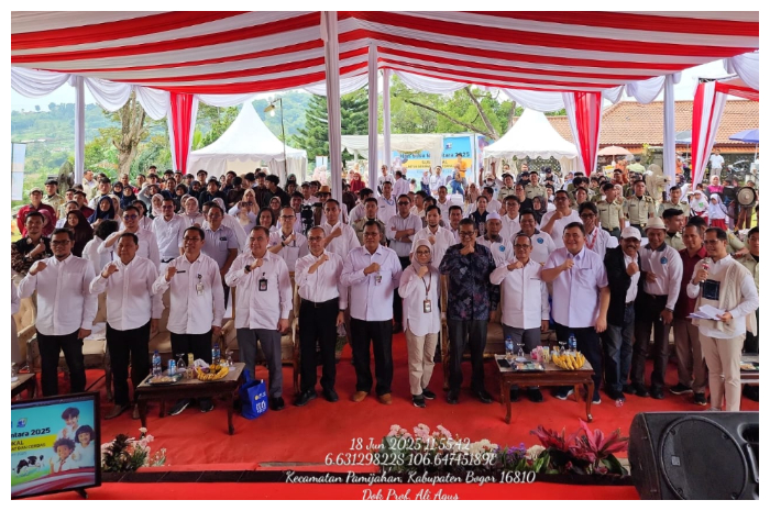 Polbangtan Bogor berpartisipasi aktif pada Peringatan HSN yang digelar di Koperasi Produksi Susu Kunak, Bogor, pada Rabu 18 Juni 2025.