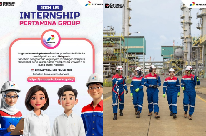 Pertamina Group membuka lowongan magang untuk mahasiswa dan lulusan baru untuk bekerja