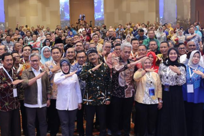 Menteri Sosial Saifullah Yusuf atau Gus Ipul saat Rakornas Kadinsos se-Indonesia.